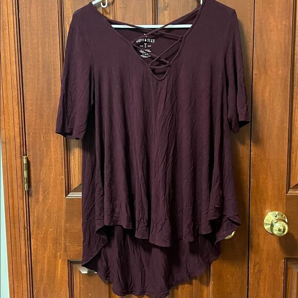 American Eagle Outfitters Tops - American Eagle soft  & Sexy Women's Burgundy Top